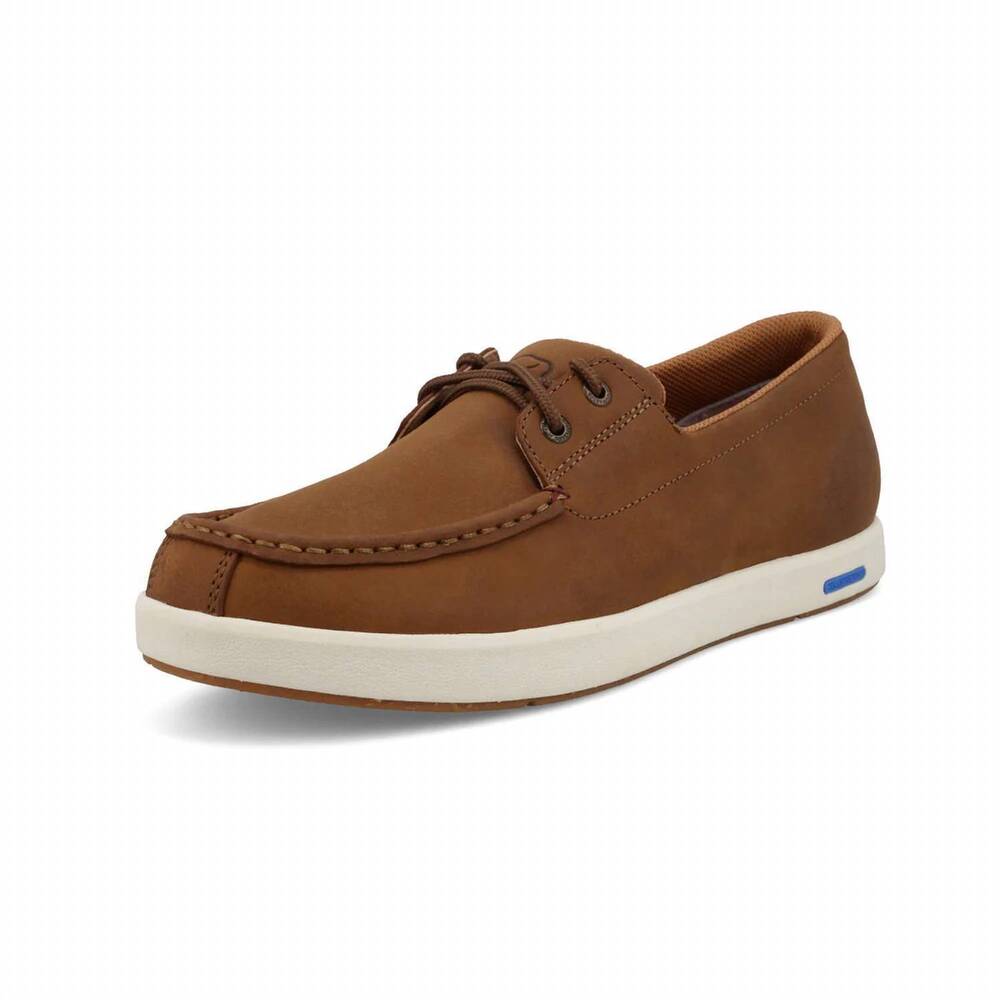 NEW TWISTED X men's boat ultra lite x shoe in lion tan
